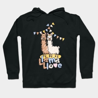 Llama Love Valentine Hoodie